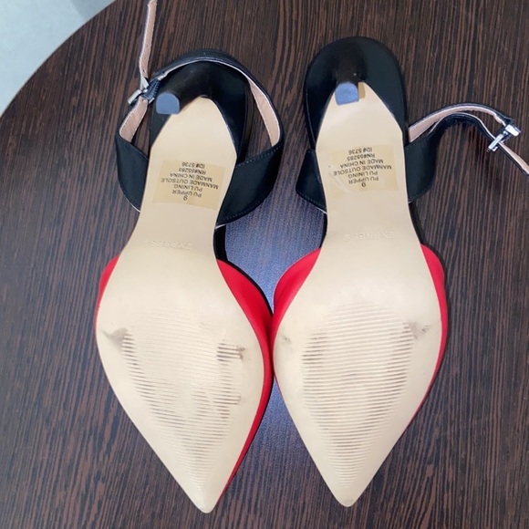 Red/Black Express Slingback Pumps - Picture 5 of 5